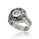 Ha'ari Silver Kabbalah Ring with Ani Ledoi  Choice of Amethyst or Topaz Gem