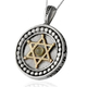 Star of David Kabbalah Pendant With Chrysoberyl by HaAri Jewelry