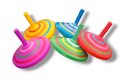 Assorted Colorful Wood Dreidel - Mix of Colors