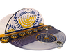Dorit Judaica Chanukah Menorah with Detachable Dreidel - Menorah & Olive Branch