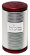 Dorit Judaica Spiral Design Salt Shaker with Hebrew Plaque - Silver and Maroon