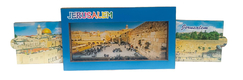 Colorful Wood Magnet with Pull-Out Sides  Western Wall, Old City in Jerusalem
