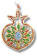 Pomegranate Home Blessing with Tree of Life and Colored Stones - Language Options