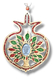 Pomegranate Home Blessing with Tree of Life and Colored Stones - Language Options