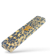 Wood Mezuzah Case with Mosaic Design, Blue and Cream - Gold Shin