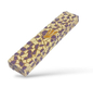 Wood Mezuzah Case with Mosaic Design  Purple and Yellow with Gold Shin