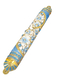 Gleaming Gold Enamel Mezuzah Case with Crystals, Floral Design - Choice of Colors