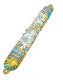 Gleaming Gold Enamel Mezuzah Case with Crystals, Floral Design - Choice of Colors