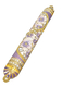 Gleaming Gold Enamel Mezuzah Case with Crystals, Floral Design - Choice of Colors