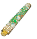 Gleaming Gold Enamel Mezuzah Case - Pomegranate and Leaf Design, Choice of Colors