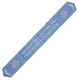 Ateret Acrylic Tallit Set, Powder Blue Stripes, Star of David and Menorah Motif