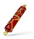 Small Metal Mezuzah Case, Streak Design on Enamel - Choose from Three Colors