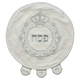 Passover Faux Leather Matzah Cover with Crown, Curling Frame and Gleaming Stones