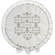 Seder Night Matzah Cover & Afikoman Bag Set, Silver Embroidered Seder Plate
