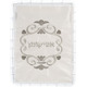Seder Night Matzah Cover & Afikoman Bag Set, Silver Embroidered Seder Plate
