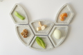 Graciela Noemi Handcrafted Modular Passover Seder Plate - White