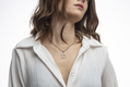 Adi Sidler Stainless Steel Necklace, Star of David with Contemporary Touch