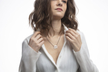 Adi Sidler Stainless Steel Necklace - Musical Notes Chai Pendant