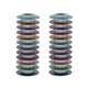 Yair Emanuel, Stacked Disc Style Candlesticks - Multicolor