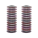 Yair Emanuel, Stacked Disc Style Candlesticks - Maroon