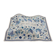 Yair Emanuel Challah Cover, Embroidered Grapevine and Flower Design - Blue