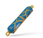 Small Metal Mezuzah Case, Enamel with Streak Design - Choice of Colors