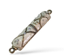Small Metal Mezuzah Case, Enamel with Streak Design - Choice of Colors