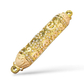 Small Gold Color Metal Mezuzah Case with Stones, Enamel - Choice of Colors