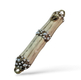 Small Pewter and Metal Mezuzah Case with Gleaming Stones, Enamel - Choice of Colors