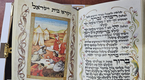 Jack Jaget Pessach Haggadah with Craftsman Hand Bound Antique Style Cover - Large