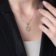 Two Tone Star of David Pendant, Sterling Silver and 15K Gold Plate