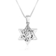 Sterling Silver Pendant Necklace - Breslev Words 