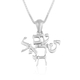 Sterling Silver Pendant Necklace - Am Yisrael Chai Hebrew Letters