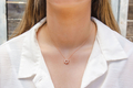 Star of David Pendant on Rose-Gold Plated Sterling Silver Necklace - Zircons