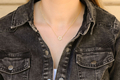 Yellow Gold Plated Sterling Silver Necklace - Star of David with Zircons Pendant