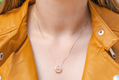 .925 Sterling Silver Necklace, Mom Pendant - Option: Rose Gold Plate or Silver