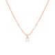Yellow or Rose Gold Plated Sterling Silver with Green and White Zircons Pendant