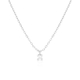 Yellow or Rose Gold Plated Sterling Silver with Green and White Zircons Pendant