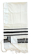 Talitnia Prima AA Tallit Premium Pure Wool Prayer Shawl - Black Stripes