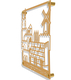 Dorit Judaica Wall Plaque, Cut Out Jerusalem Images with Hebrew Words  Gold