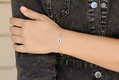 Sterling Silver Bracelet with Blue Evil Eye Protection - Choice of Finish
