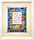 Dvora Black Modeh Ani, Hand-Finished Colorful Wall Hanging - Hebrew or English