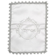 Matzah Cover and Afikoman Bag Set, White - Seder Plate Design