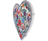 Dorit Judaica Metal Heart Wall Hanging - Song of Song Phrases