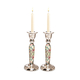 Yair Emanuel Hammered Stainless Steel Colorful Design Candlesticks