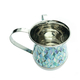 Yair Emanuel Metal Netilat Yadayim Wash Cup, Blue Abstract Design