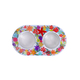Yair Emanuel Metal and Glass Candle Holders for Tea Lights - Floral