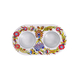 Yair Emanuel Metal and Glass Candle Holders for Tea Lights - Eastern Flower Design