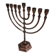 Classic Copper Chanukah Menorah
