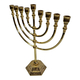 Classic Gold Color Chanukah Menorah